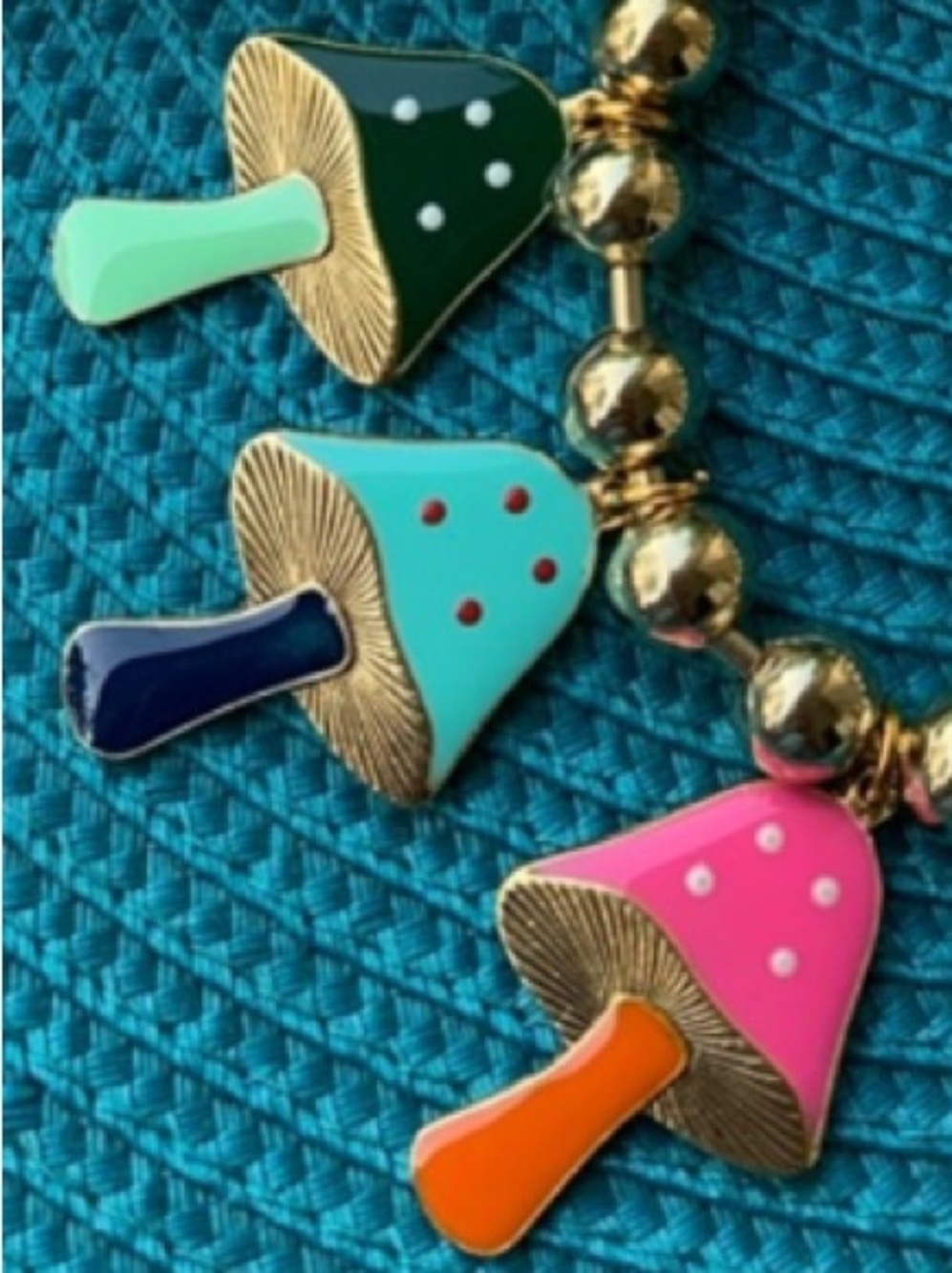 NWT TOVA GARDEN OF SHROOMS NECKLACE IN ANTIQUE GOLD - Picture 5 of 14